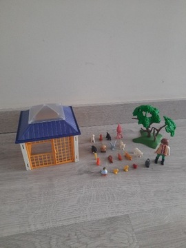 zestaw playmobil zwierzęta z klatką