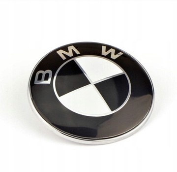 Emblematy BMW 82/74MM CZARNE