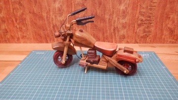 motocykl drewniany prezent upominek ozdoba