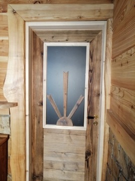 Drzwi góralskie ze starego drewna bezprzylgowe*