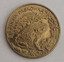 Polska (Współcześnie), 2 złote, 1998 rok, Ropucha