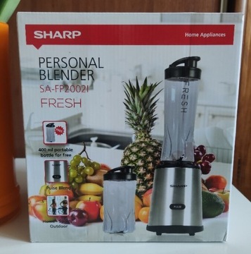 Blender SHARP sa-fp2002i smothie koktajl 2 butelki