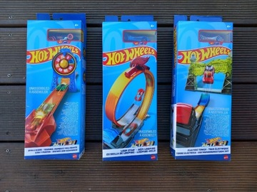 Hot Wheels 3 x Wyrzutnia Samochodów 