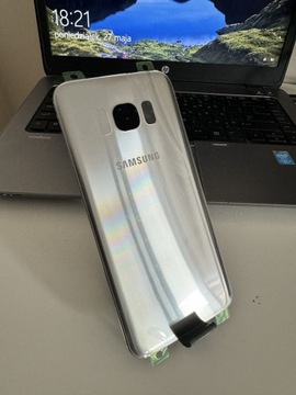 Klapka baterii Samsung S7 edge srebrna GH82-1134B