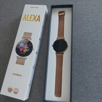 Smartwatch Manta Alexa złoty