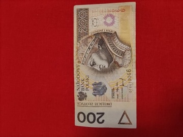 Banknot 200 zł z 1994 roku. Unikatowy Numer