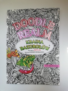Kolorowanka doodle realm kraina bazgrołów