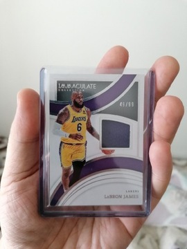 Karta NBA Panini Immaculate Lebron James jersey