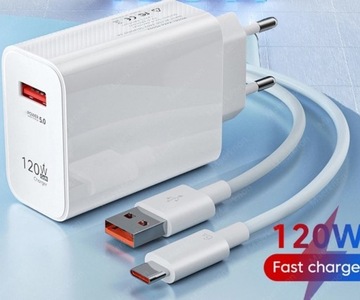 Nowa 120W ładowarka USB GAN szybkie ładowanie USB