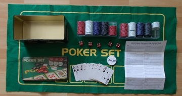 POKER SET zestaw do pokera Metalowe pudełko