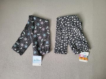 2x nowe legginsy Disney 116 dla dziewczynki 