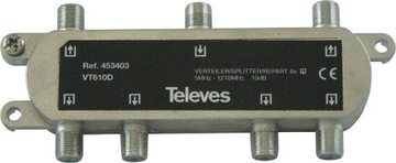 Rozgałęźnik splitter antenowy TELEVES VT610D 4534