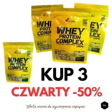 Whey Protein Complex 100% 700 g × 4 (3+1 za 50%)