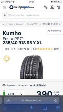 Opony Kumho ecsta ps71