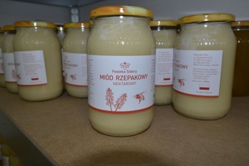 Miód rzepakowy 1,2 kg, zbiór 2023 r.