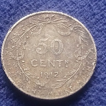 A138 Belgia - 50 centimes 1912