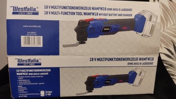 Westfalia narzędzie wielofunkcyjne Multi- tool Szlifierka skrobak nóż 18v