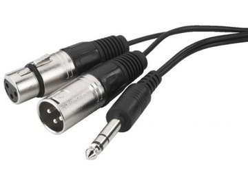 Kabel insertowy XLR/XLR  2m.b.