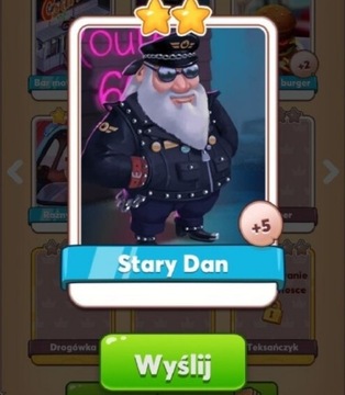 Stary Dan Coin Master karta