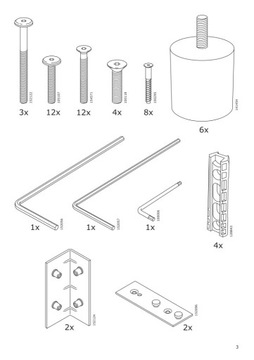 Zestaw montażowy do sofy IKEA FRIHETEN