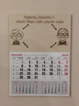 Kalendarz dla babci i dziadka ramka na Zdjęcie