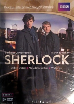 Sherlock  Sezon 1  3 DVD  wersja polska