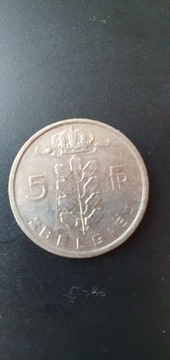 Belgia 5 franków 1973 rok / E