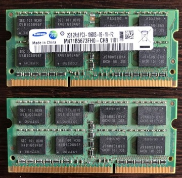 Pamięć RAM 2 x 2GB, Samsung PC3-10600S M471B5673FH