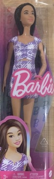 Lalka Barbie Fashionistas nr199 fioletowa sukienka