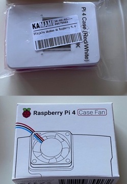 Obudowa wentylator chłodzenie Raspberry Pi 4 ORYG.