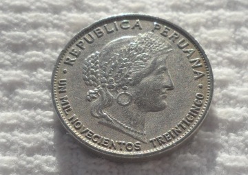 Peru Republika 5 centavo 1935 KM# 213