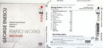 Sina Kloke: George Enescu Piano Works (2017 SACD)