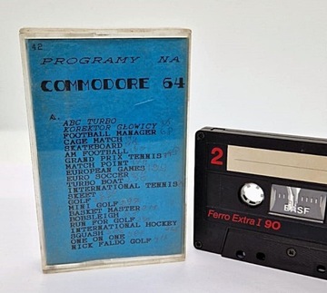 Commodore C-64 - kaseta z grami -  sportowe