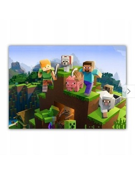 Obraz Minecraft 60x40cm xbox Nintendo Play station