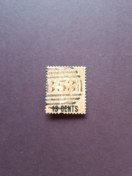 Mauritius SG 86 kas. nadruk 13c na 3d orange