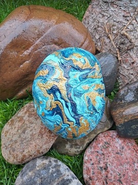 Kamień ręcznie malowany dekoracja upominek ozdoba