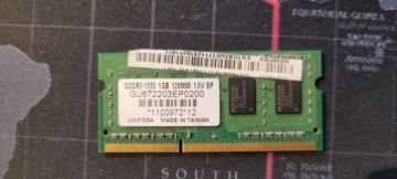 Pamięć RAM DDR3 Unifosa GU672203EP0200 1 GB