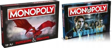 1+1 GRATIS Monopoly RPG D&D + Monopoly Riverdale EDYCJA KOLEKCJONERSKA 2w1