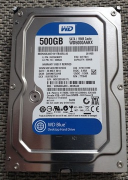 Dysk twardy Western Digital BLUE WD5000AAKX 500GB 