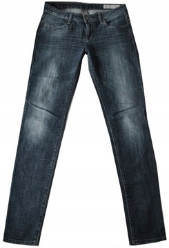 SISLEY zgrabne spodnie 38/40 M/L lekkie jeansy