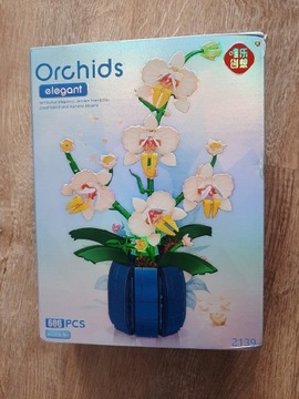 Klocki orchidea w doniczce