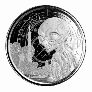 Moneta Ghana Alien 1oz Srebra 2021