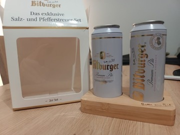 Bitburger - solniczka i pieprzniczka