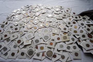 240 szt monet także SREBRNYCH część kolekcji