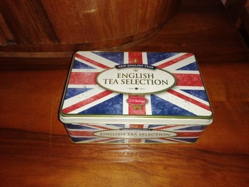 Metalowe kolekcjonerskie pudełko po herbacie UK