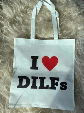 torba i love dilfs serce heart tote bag