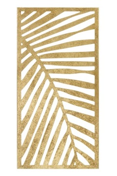 dekoracja ścienna złota liście obraz metal boho