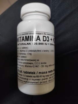 Podkowa Witamina D3 + K2 2000iu +300 mg 80 szt.