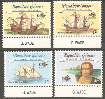 Znaczki Mi. 651/54 Papua i Nowa Gwinea1992