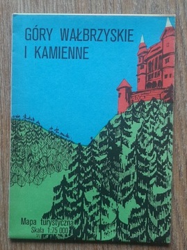 Góry Wałbrzyskie i Kamienne mapa 1980 r